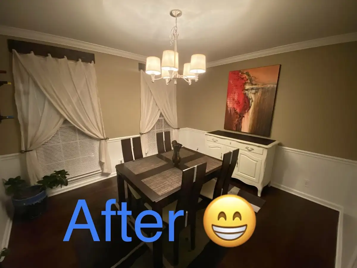 Professional dining room restoration after water damage in Willow Oak